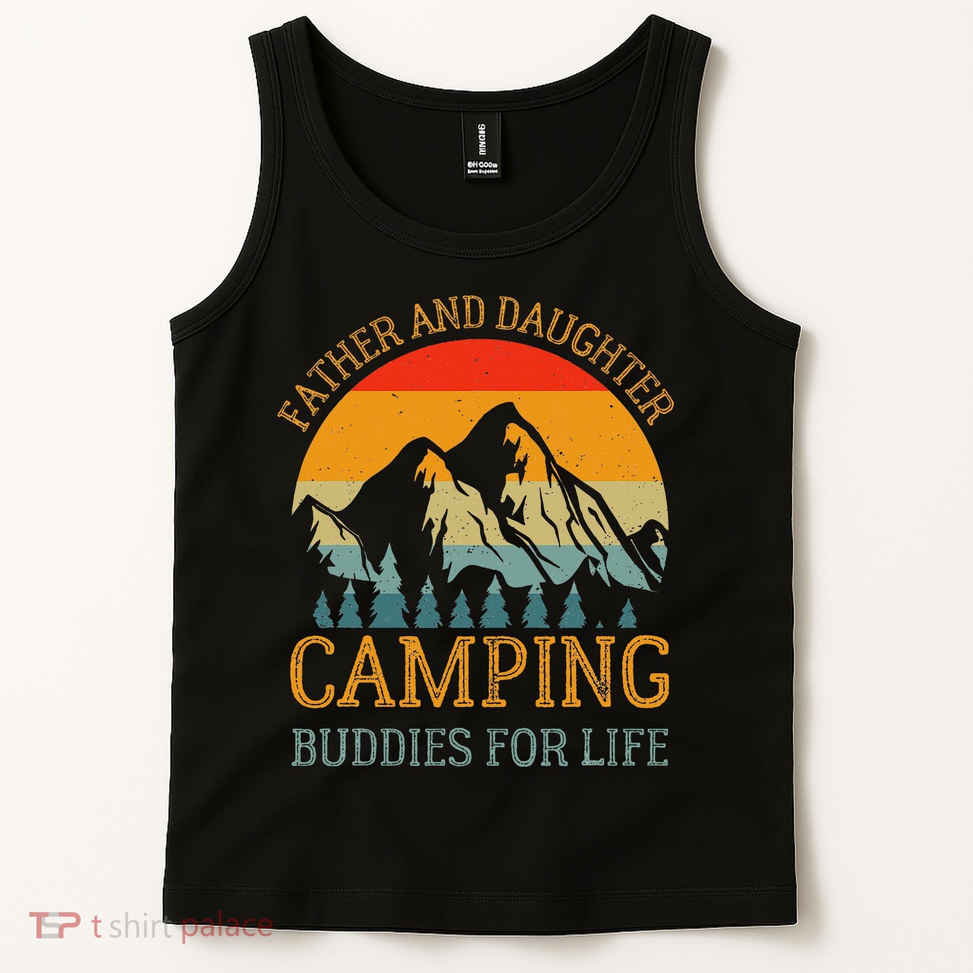 Father And Daughter Camping Buddies For Life Gift For Dad Tank Top