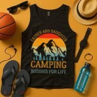 Father And Daughter Camping Buddies For Life Gift For Dad Tank Top thumb 4