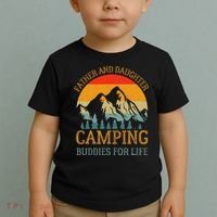Father And Daughter Camping Buddies For Life Gift For Dad Toddler T-Shirt thumb 2