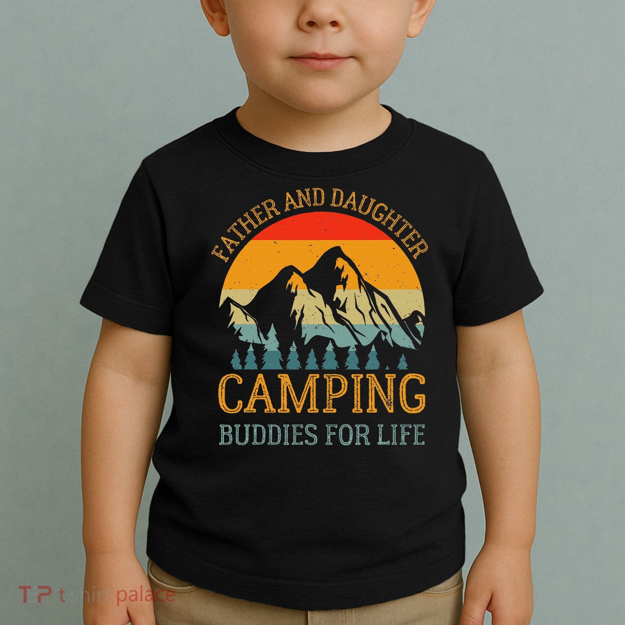 Father And Daughter Camping Buddies For Life Gift For Dad Toddler T-Shirt