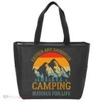 Father And Daughter Camping Buddies For Life Gift For Dad Tote Bag thumb 0