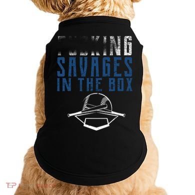 Faded F'n Savages In The Box Baseball Doggie Tank