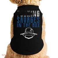 Faded F'n Savages In The Box Baseball Doggie Tank thumb 0