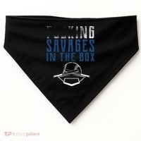 Faded F'n Savages In The Box Baseball USA-Made Doggie Bandana thumb 0