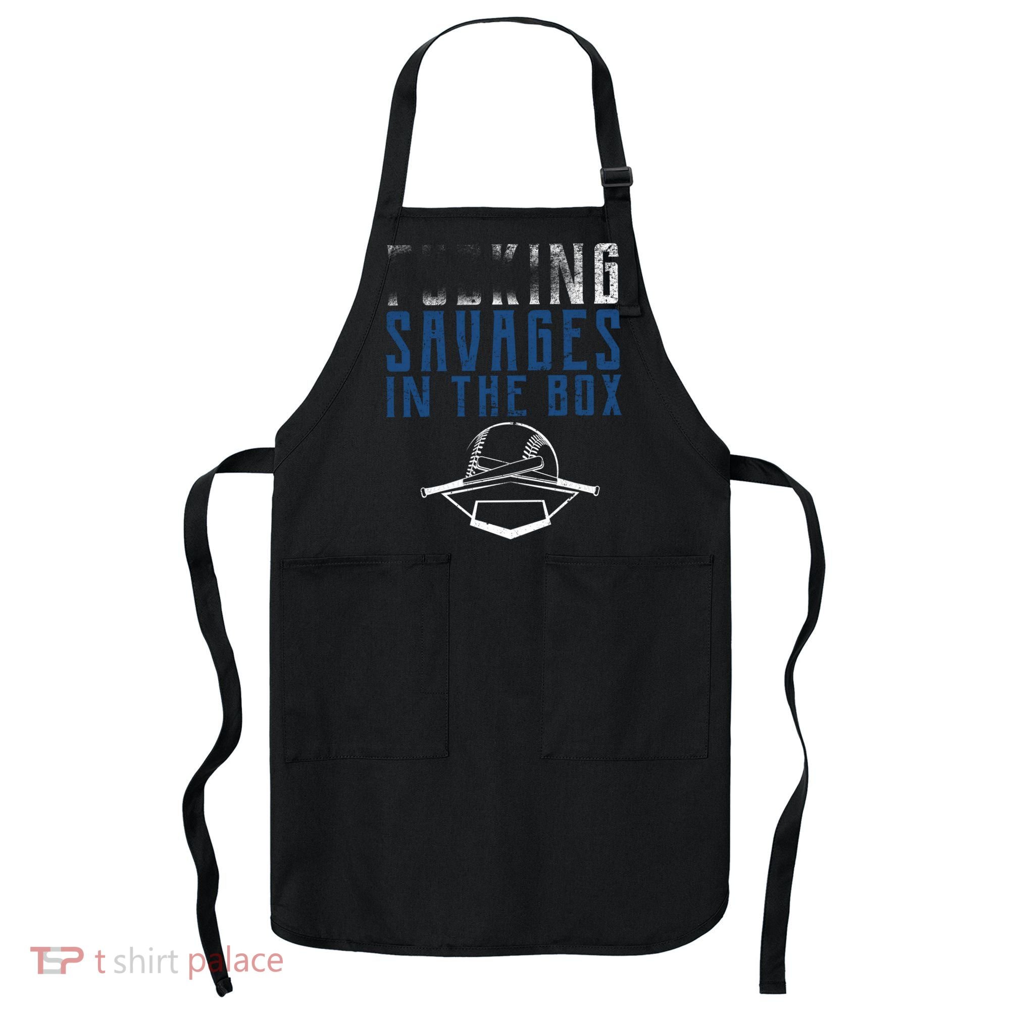 Faded F'n Savages In The Box Baseball Apron