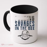 Faded F'n Savages In The Box Baseball Coffee Mug thumb 0