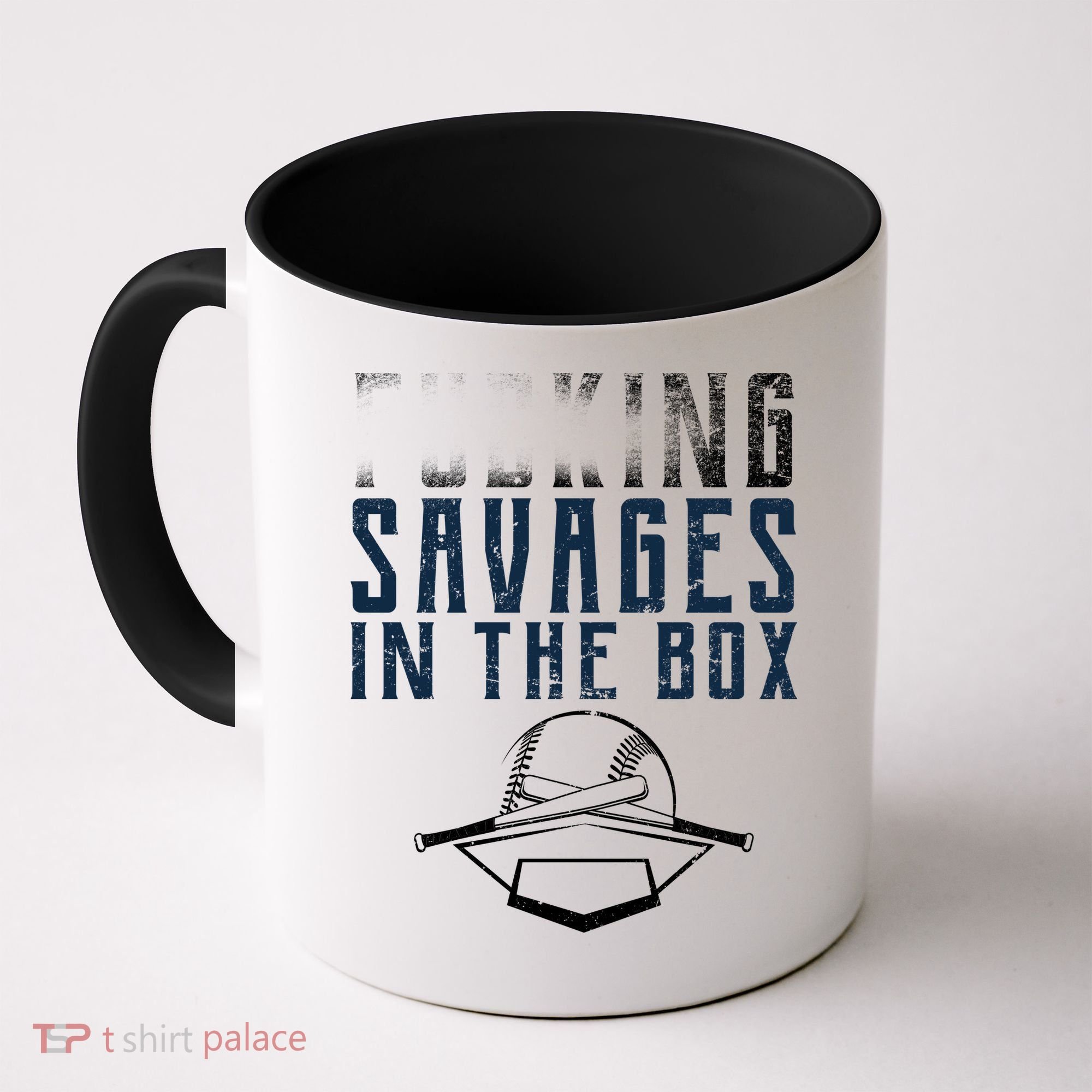 Faded F'n Savages In The Box Baseball Coffee Mug