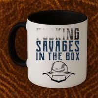 Faded F'n Savages In The Box Baseball Coffee Mug thumb 2