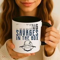 Faded F'n Savages In The Box Baseball Coffee Mug thumb 3