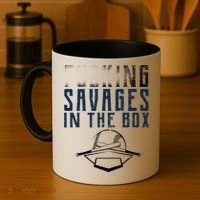 Faded F'n Savages In The Box Baseball Coffee Mug thumb 4