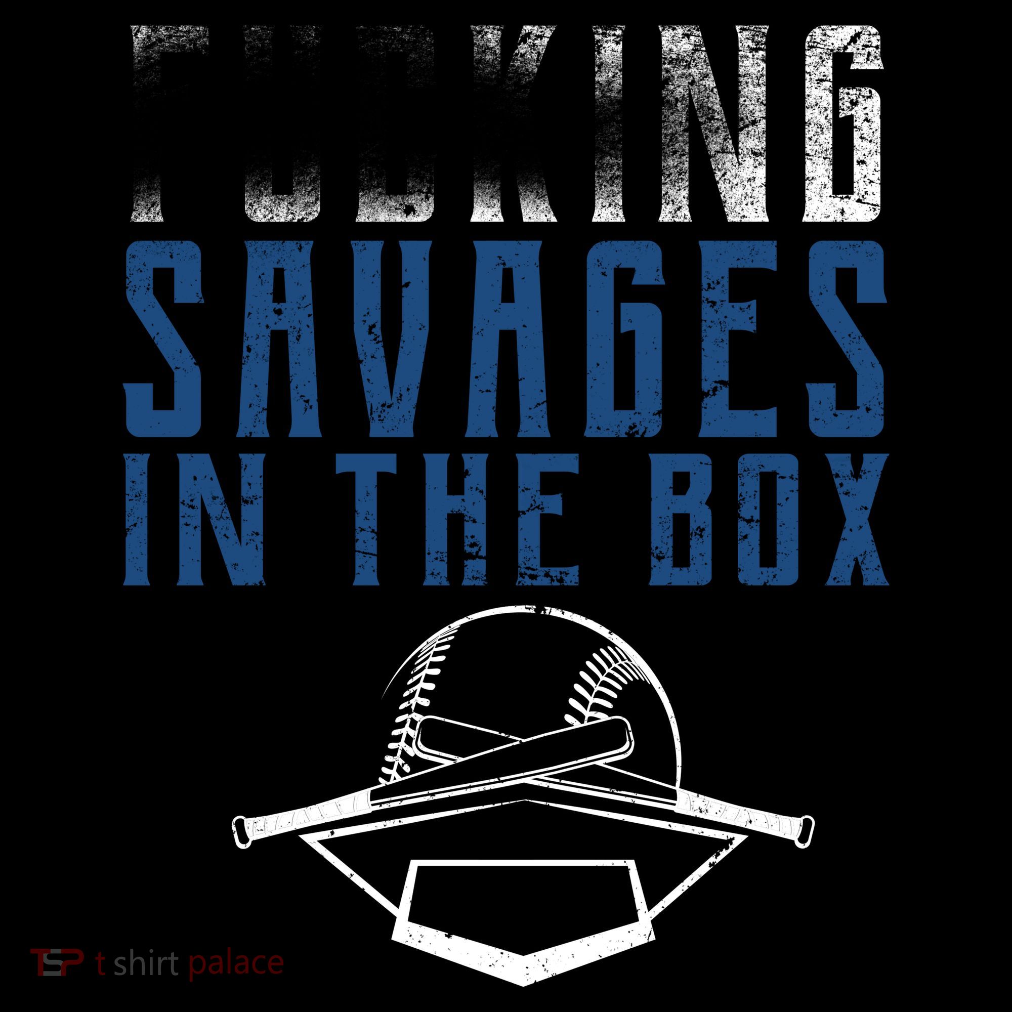 Faded F'n Savages In The Box Baseball Women's Tank Top