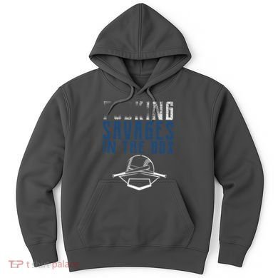 Faded F'n Savages In The Box Baseball Hoodie