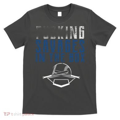 Faded F'n Savages In The Box Baseball T-Shirt