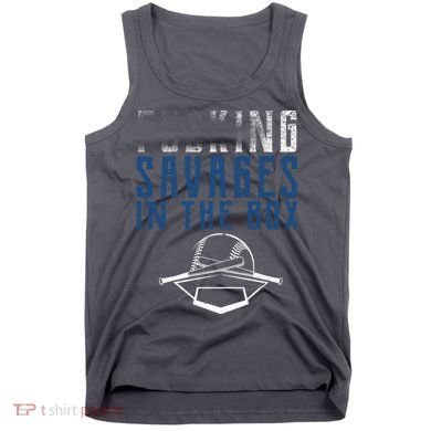 Faded F'n Savages In The Box Baseball Tank Top