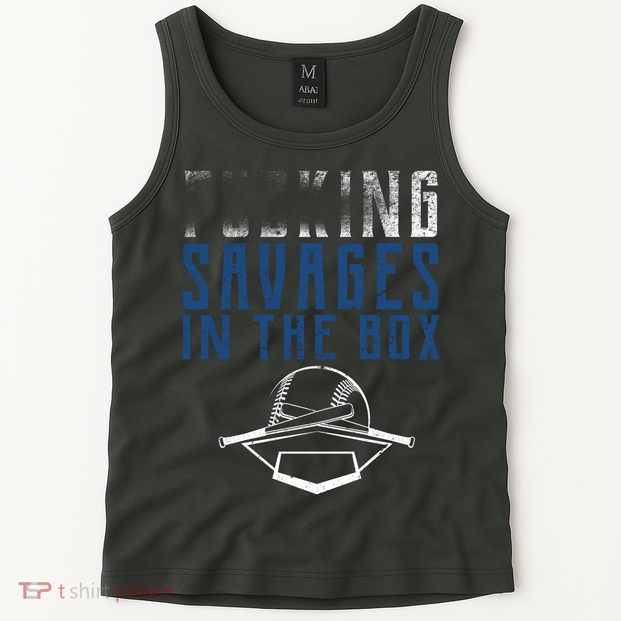Faded F'n Savages In The Box Baseball Tank Top