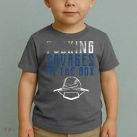 Faded F'n Savages In The Box Baseball Toddler T-Shirt thumb 2