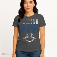 Faded F'n Savages In The Box Baseball Women's T-Shirt thumb 4