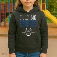 Faded F'n Savages In The Box Baseball Kids Hoodie thumb 3