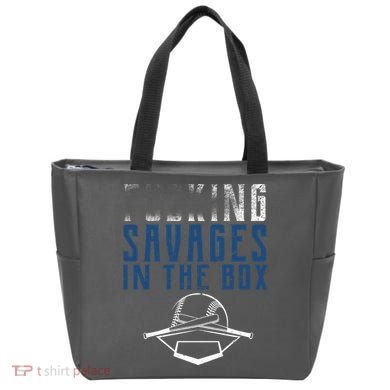Faded F'n Savages In The Box Baseball Tote Bag