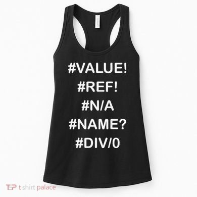 Funny Accountant Errors In Excel Design Women's Tank Top