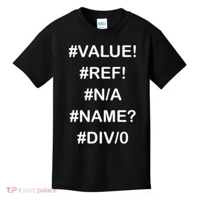 Funny Accountant Errors In Excel Design Kids T-Shirt