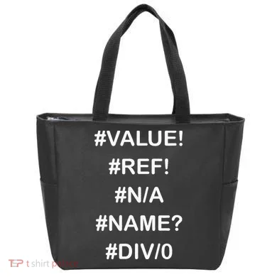 Funny Accountant Errors In Excel Design Tote Bag