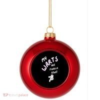 Funny And Embarrassing Gag Gift Plastic Christmas Ball Ornament thumb 0