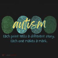 Fingerprint Autism Each Print Tells A Different Story Coaster thumb 2