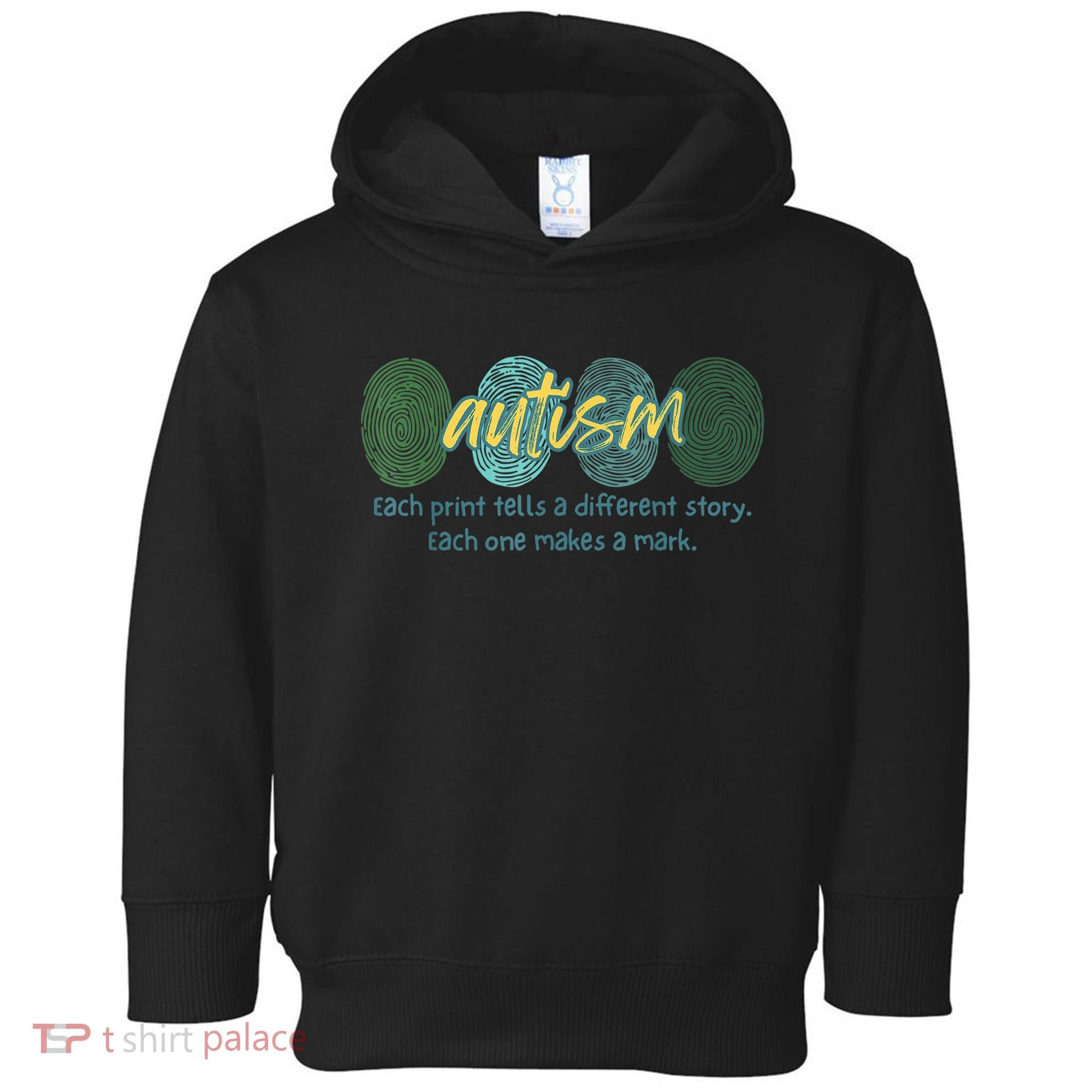 Fingerprint Autism Each Print Tells A Different Story Toddler Hoodie