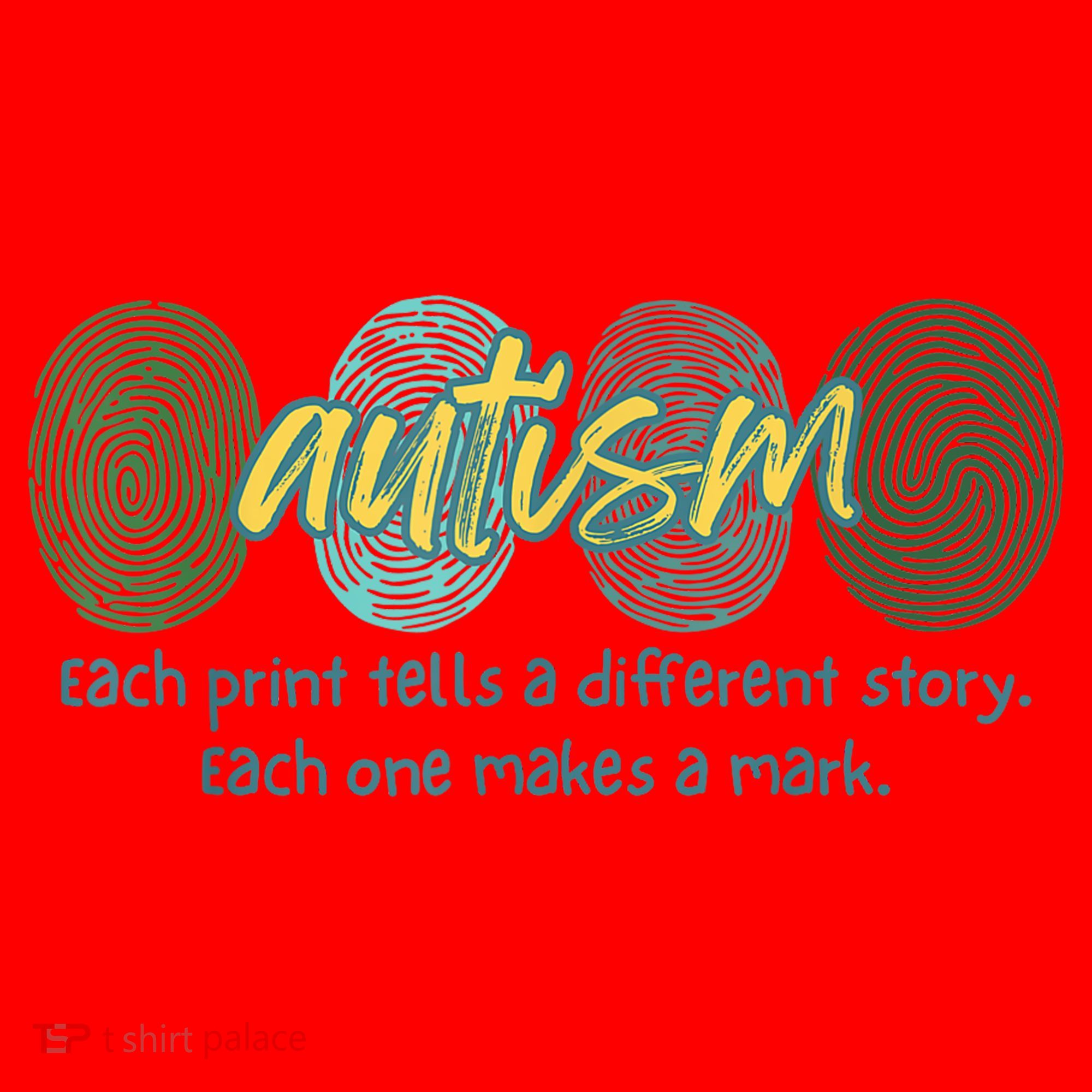 Fingerprint Autism Each Print Tells A Different Story Santa Hat