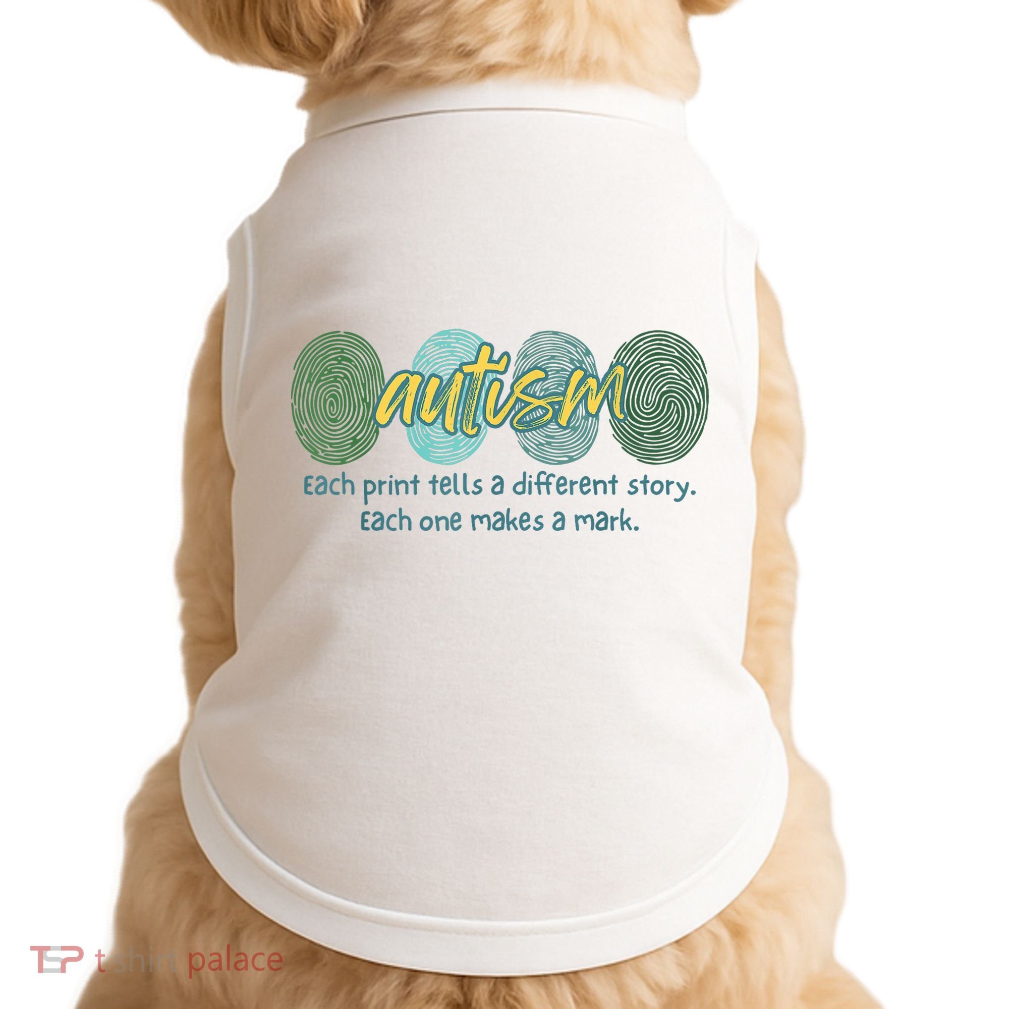 Fingerprint Autism Each Print Tells A Different Story Doggie Tank