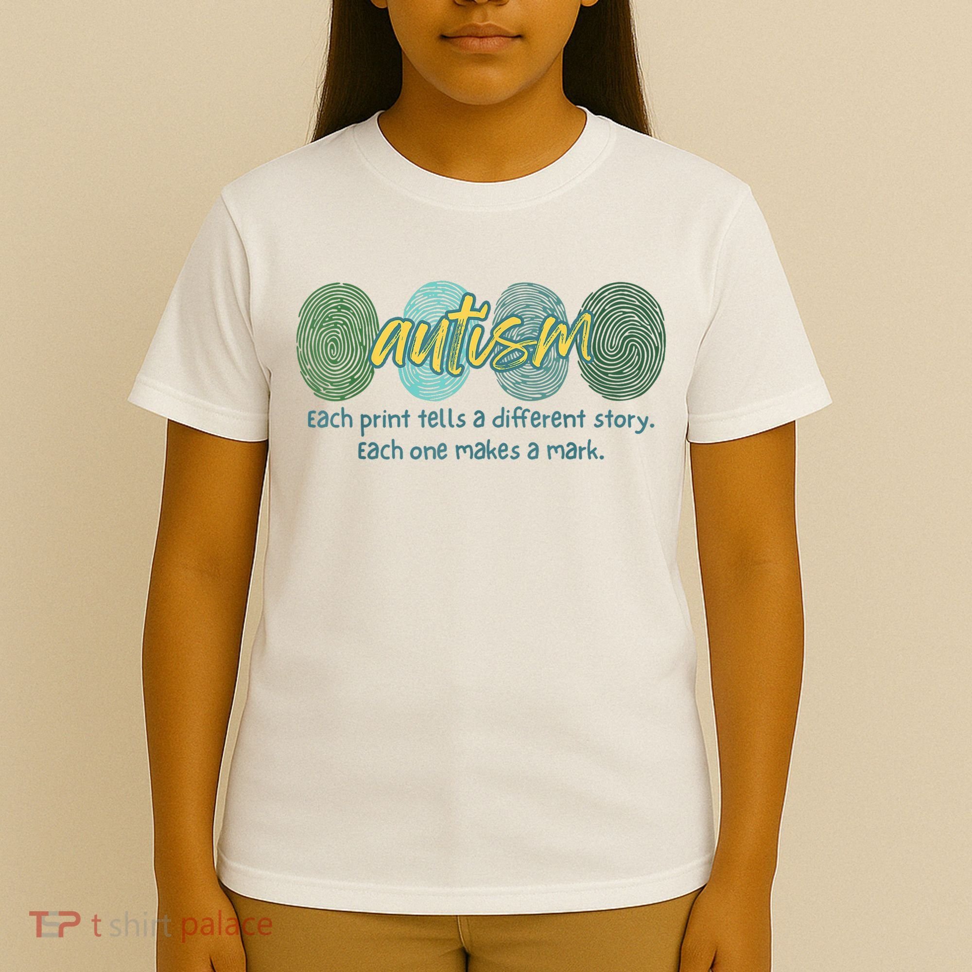 Fingerprint Autism Each Print Tells A Different Story T-Shirt
