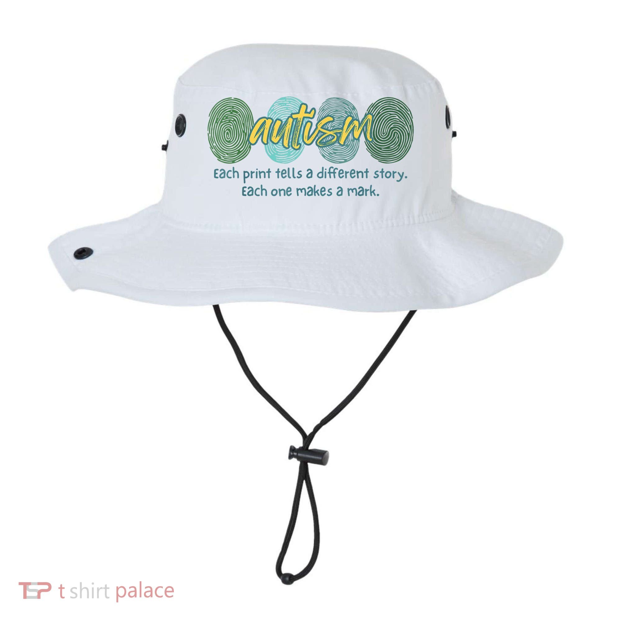 Fingerprint Autism Each Print Tells A Different Story Bucket Hat