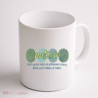 Fingerprint Autism Each Print Tells A Different Story Coffee Mug thumb 1