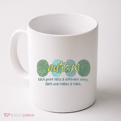 Fingerprint Autism Each Print Tells A Different Story Coffee Mug