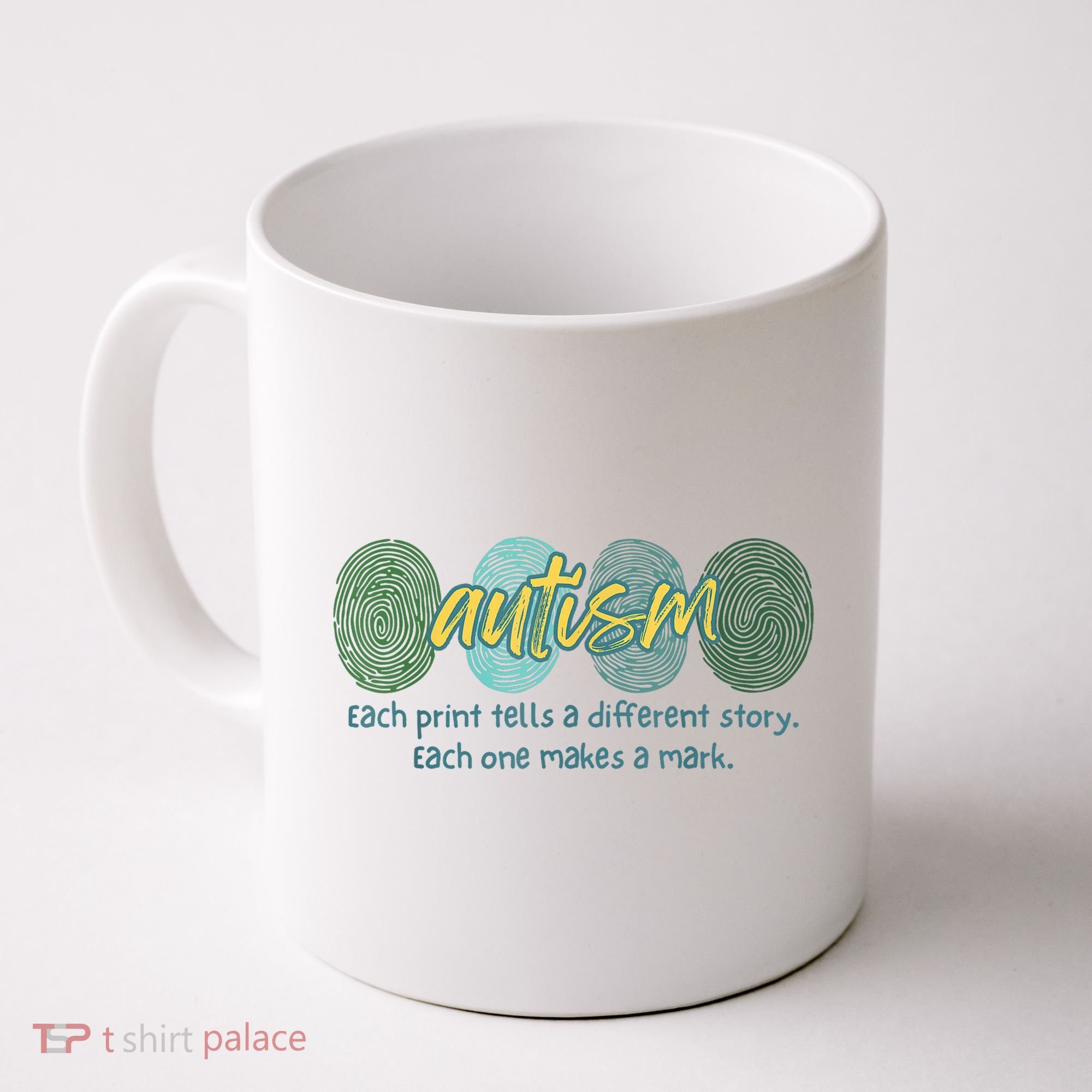 Fingerprint Autism Each Print Tells A Different Story Coffee Mug
