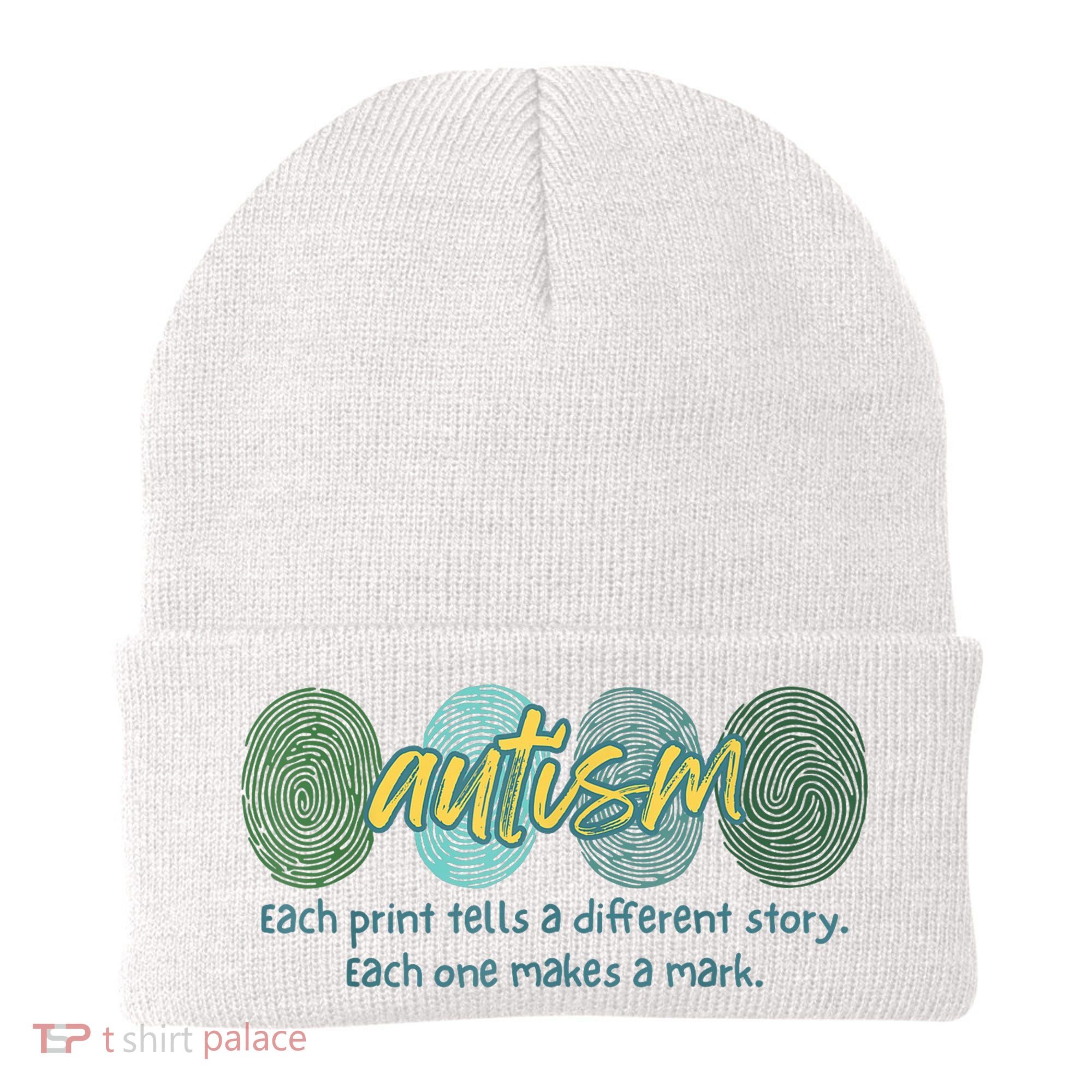 Fingerprint Autism Each Print Tells A Different Story Beanie
