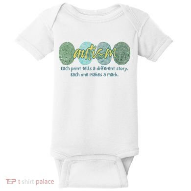 Fingerprint Autism Each Print Tells A Different Story Baby Bodysuit