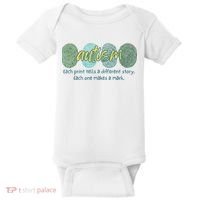 Fingerprint Autism Each Print Tells A Different Story Baby Bodysuit thumb 0
