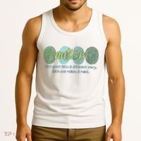 Fingerprint Autism Each Print Tells A Different Story Tank Top thumb 3
