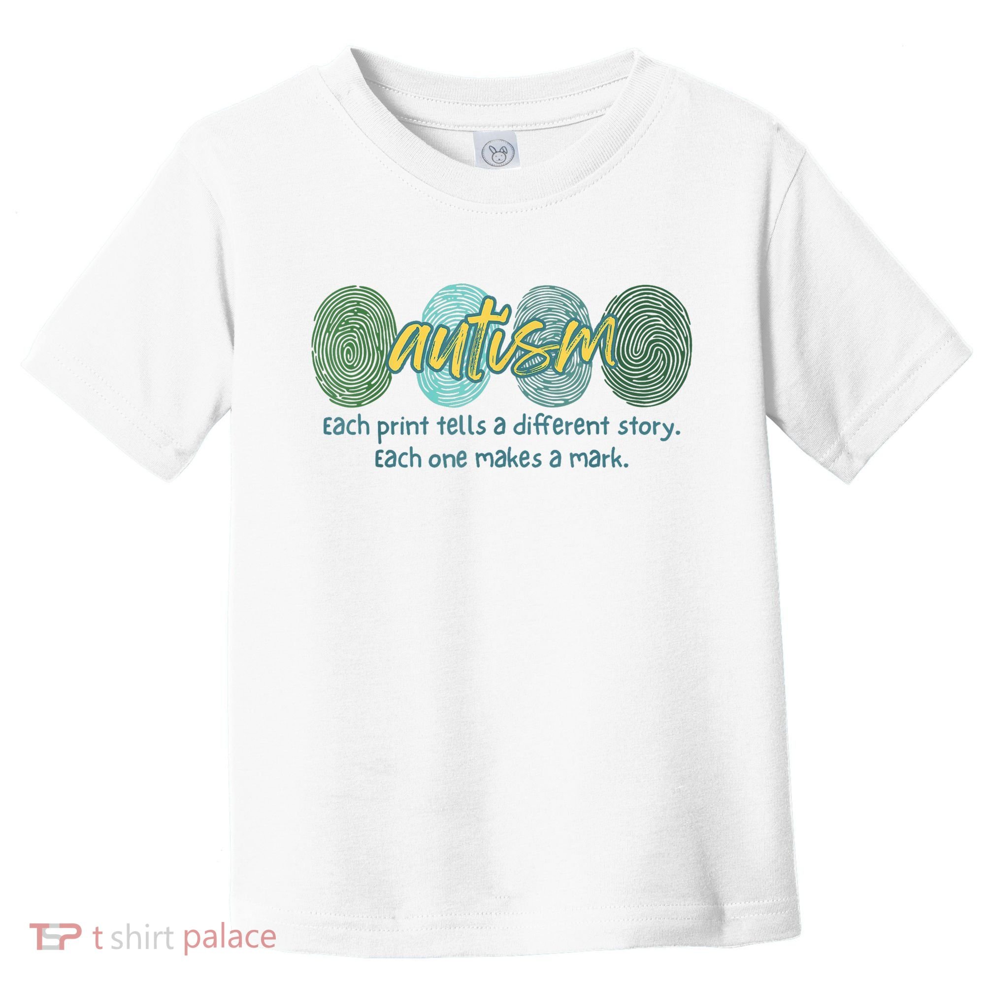 Fingerprint Autism Each Print Tells A Different Story Toddler T-Shirt