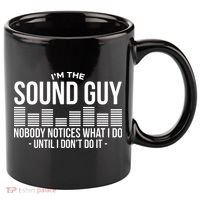 Funny Audio Engineer Sound Technician Guy Gift 11oz C Handle Ceramic Mug thumb 0