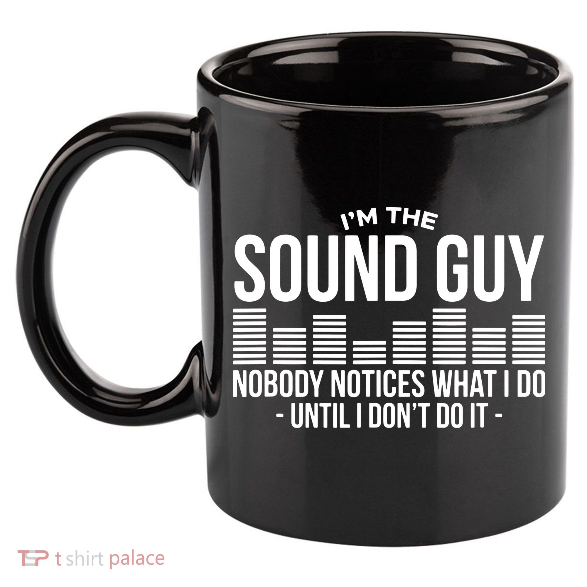 Funny Audio Engineer Sound Technician Guy Gift 11oz C Handle Ceramic Mug