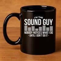 Funny Audio Engineer Sound Technician Guy Gift 11oz C Handle Ceramic Mug thumb 4