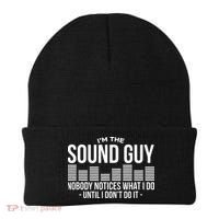 Funny Audio Engineer Sound Technician Guy Gift Beanie thumb 0
