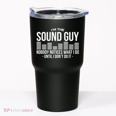 Funny Audio Engineer Sound Technician Guy Gift Tumbler