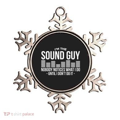 Funny Audio Engineer Sound Technician Guy Gift Ornament
