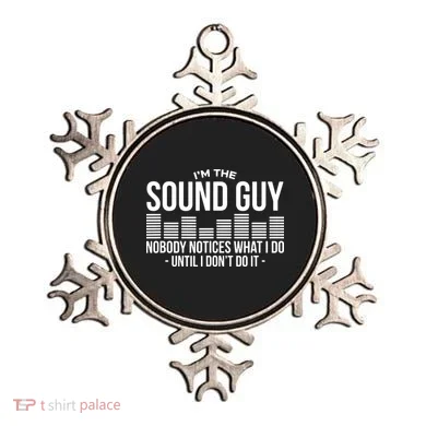 Funny Audio Engineer Sound Technician Guy Gift Ornament