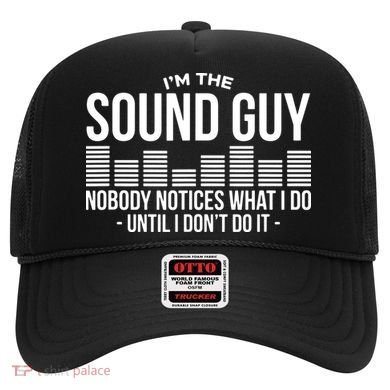Funny Audio Engineer Sound Technician Guy Gift Hat