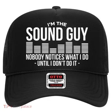 Funny Audio Engineer Sound Technician Guy Gift Hat